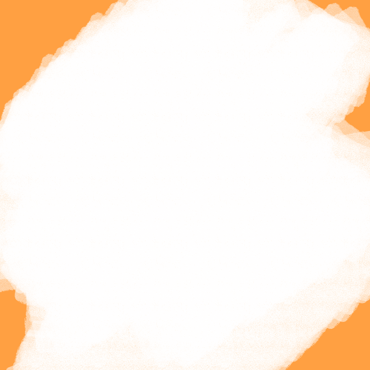 Orange White Brush Background