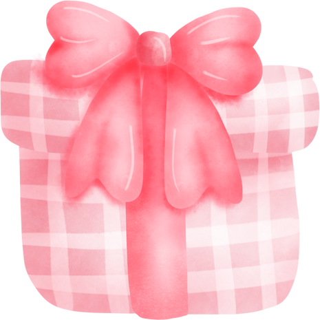 Pink Gift Box with Bow 